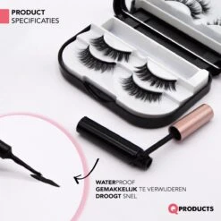 Qproducts Magnetische Wimpers - Nepwimpers - Wimperset Van 10 Wimpers 4 Eyeliners En Pincet - Inclusief Wimper Bewaardoos Met Ingebouwd Spiegeltje - Magneet Wimpers - Magnetic Lashes -Oogmake Up Winkel 1200x1200 687