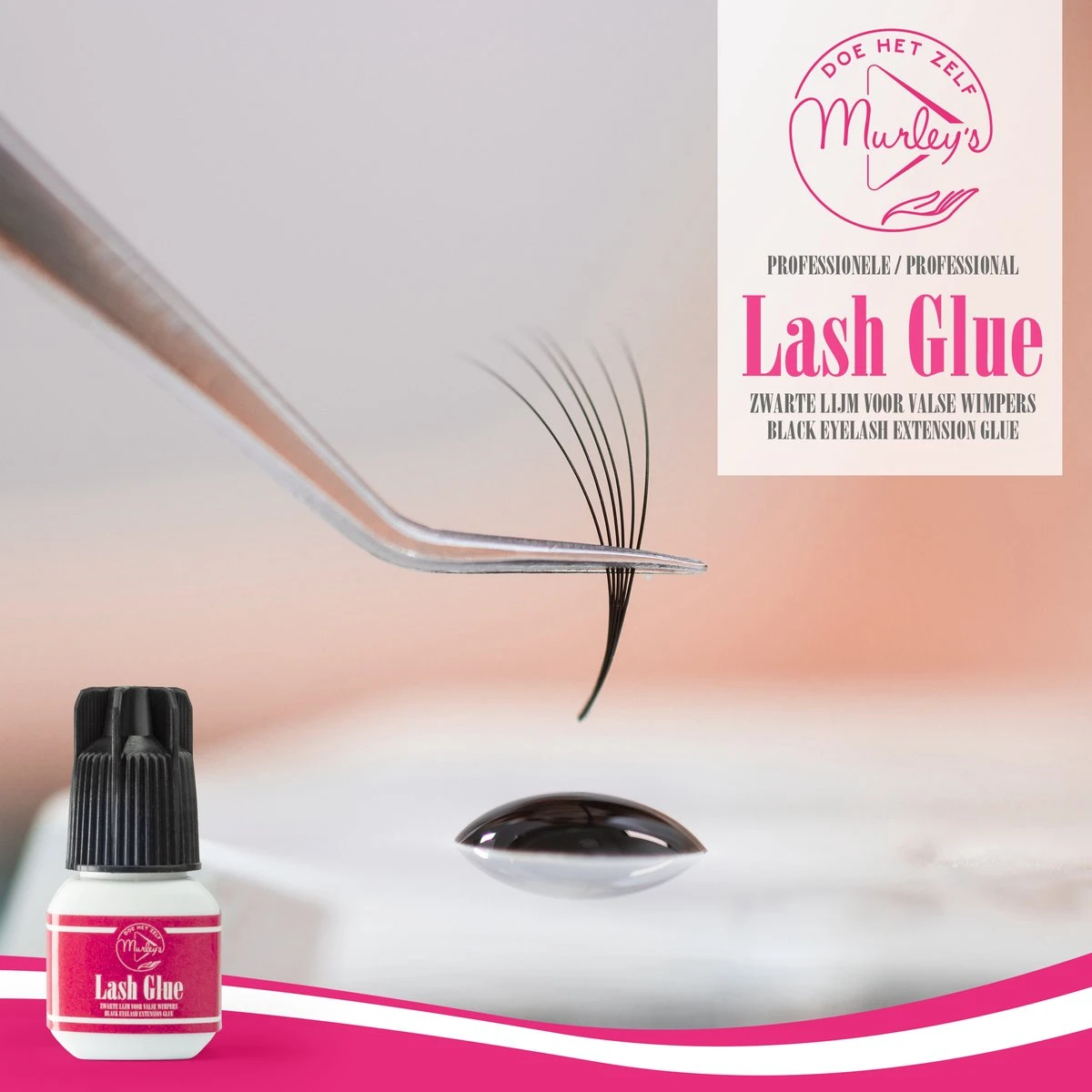 MURLEY'S Wimperlijm- Wimperextensions Lijm - Lash Glue - Zwart - Eenmalig Aanbrengen Voor Wekenlang Plezier - Perfecte Wimpers 5 MURLEY'S Wimperlijm- Wimperextensions Lijm - Lash Glue - Zwart - Eenmalig Aanbrengen Voor Wekenlang Plezier - Perfecte Wimpers - Afbeelding 5