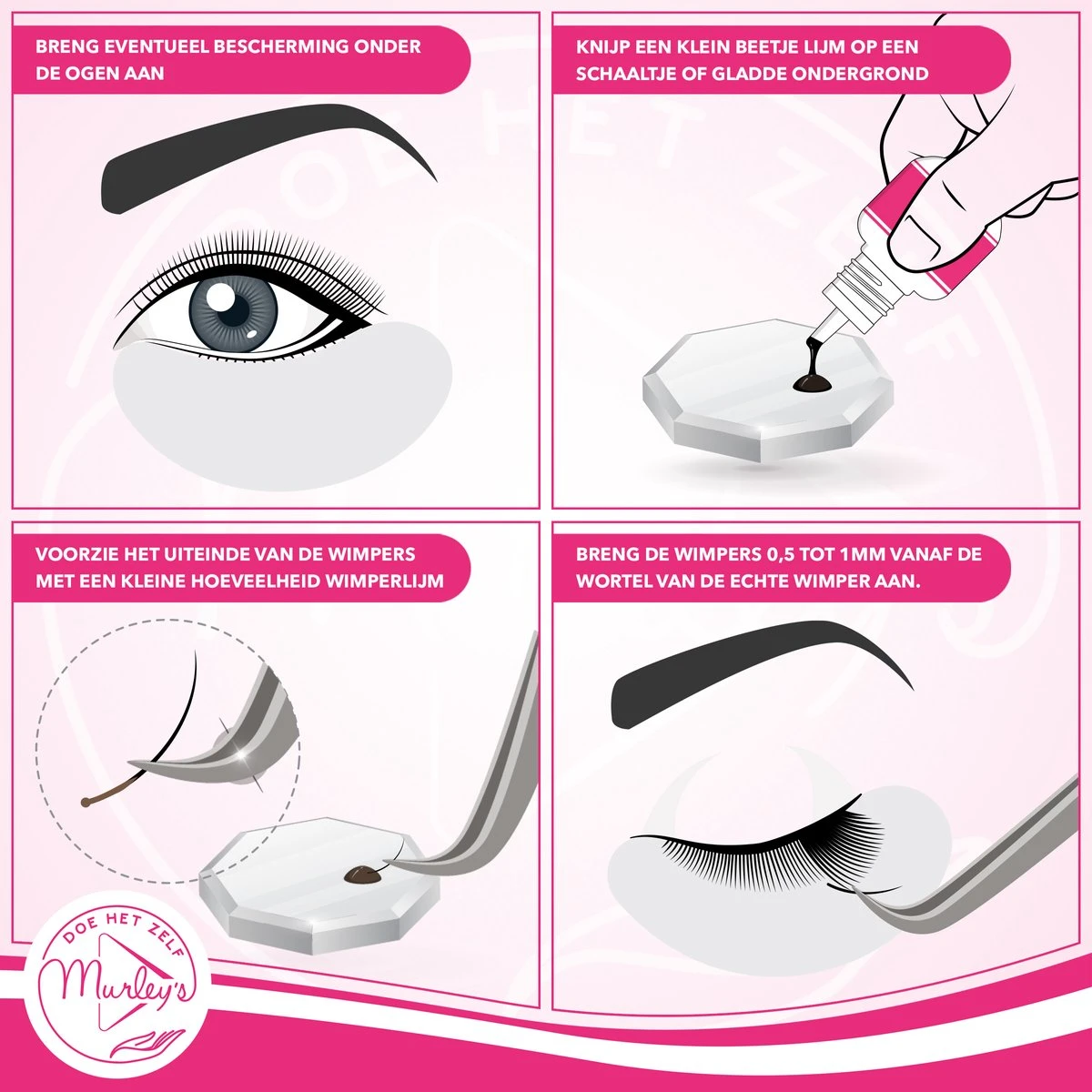 MURLEY'S Wimperlijm- Wimperextensions Lijm - Lash Glue - Zwart - Eenmalig Aanbrengen Voor Wekenlang Plezier - Perfecte Wimpers 8 MURLEY'S Wimperlijm- Wimperextensions Lijm - Lash Glue - Zwart - Eenmalig Aanbrengen Voor Wekenlang Plezier - Perfecte Wimpers - Afbeelding 8