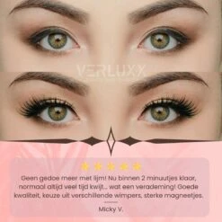 Hoge Korting - VERLUXX© - 'Quality Over Quantity' - 3D Magnetische Wimpers Incl. 1+1 GRATIS Geïoniseerde Waterproof Eyeliner & Pincet, Fake Lashes, Nepwimpers, Magnetic Lashes, Herbruikbare Realistic Wimpers -Oogmake Up Winkel 1200x1200 811