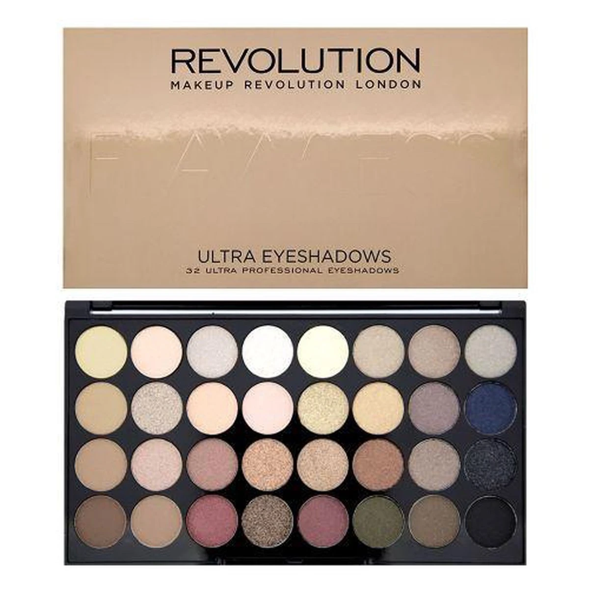 Makeup Revolution London Flawless Ultra Eyeshadows - Oogschaduw Palette - 32 Kleuren 4 Makeup Revolution London Flawless Ultra Eyeshadows - Oogschaduw Palette - 32 Kleuren - Afbeelding 4