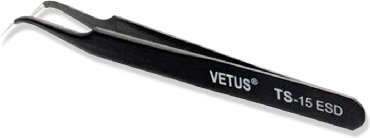 Vetus - Wimper Pincetten Set (2 Stuks) - Zwart - Tweezers - Pincetset - Wimperextensions - ESD-12 - ESD-15 7 Vetus - Wimper Pincetten Set (2 Stuks) - Zwart - Tweezers - Pincetset - Wimperextensions - ESD-12 - ESD-15 - Afbeelding 7