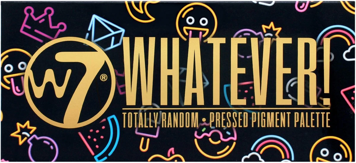 W7 Pressed Pigment Oogschaduw Palette - Whatever! 1 W7 Pressed Pigment Oogschaduw Palette - Whatever!