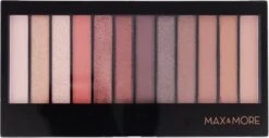 Oogschaduw | Oogschaduw Palette 12 Kleuren| Metallic |Matte | Max & More