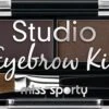 Miss Sports - Studio Eyebrow Kit Palette To Makeup Eyebrows 001 Medium Brown 1.1G