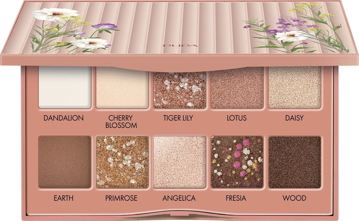 Pupa Sunny Afternoon Eyes Palette 001 Flowers Field 1 Pupa Sunny Afternoon Eyes Palette 001 Flowers Field