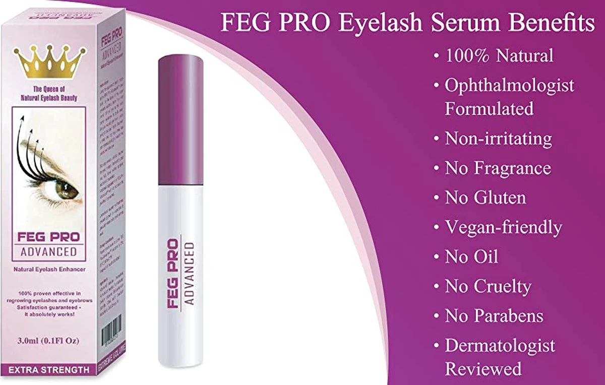 Merkloos FEG Pro Geavanceerde Wimpeserum | Wimper Groei Booster | Wimper Behandelingen | Serum Enhancer | Originele Feg Eyelash Enhancer Eyelash Serum Eyebrow Enhancer Eyebrow Serum 6 Merkloos FEG Pro Geavanceerde Wimpeserum | Wimper Groei Booster | Wimper Behandelingen | Serum Enhancer | Originele Feg Eyelash Enhancer Eyelash Serum Eyebrow Enhancer Eyebrow Serum - Afbeelding 6