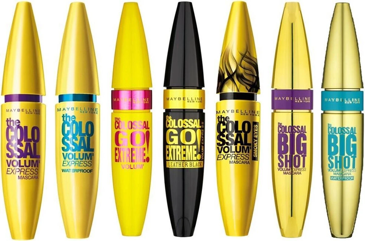 Maybelline Volum'Express Colossal Go Extreme! Leather Black Mascara - Zwart 3 Maybelline Volum'Express Colossal Go Extreme! Leather Black Mascara - Zwart - Afbeelding 3