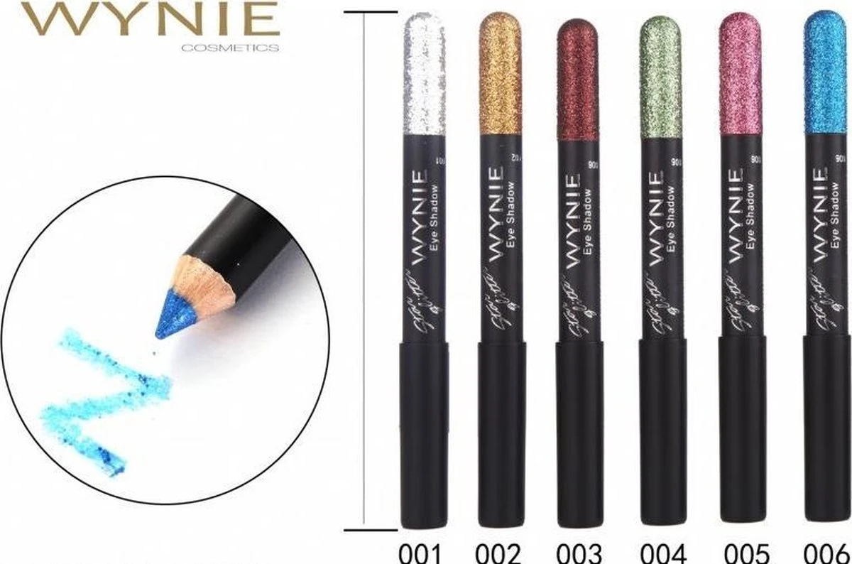Wynie - Star Glitter - Oogschaduw Potlood - Blauw Glitter - 1 Stuks 2 Wynie - Star Glitter - Oogschaduw Potlood - Blauw Glitter - 1 Stuks - Afbeelding 2