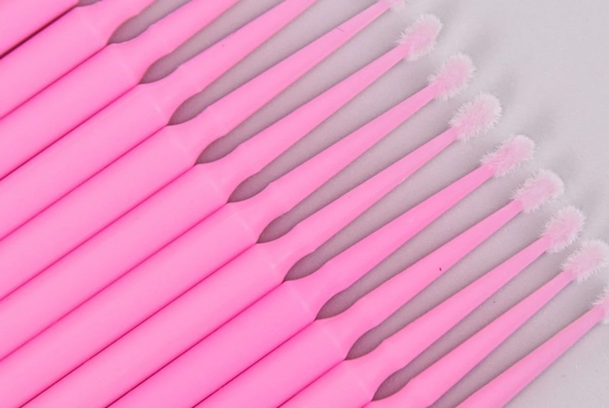 Lashes & More - 100 Stuks Wegwerp Microbrushes - Roze - Wimpers Uitbreiding - Individuele Lash Verwijderen - Wattenstaafje - Micro Borstel Voor Wimper Extensions Tool- Microbrush 3 Lashes & More - 100 Stuks Wegwerp Microbrushes - Roze - Wimpers Uitbreiding - Individuele Lash Verwijderen - Wattenstaafje - Micro Borstel Voor Wimper Extensions Tool- Microbrush - Afbeelding 3