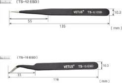 Vetus - Wimper Pincetten Set (2 Stuks) - Zwart - Tweezers - Pincetset - Wimperextensions - ESD-12 - ESD-15 11 Vetus - Wimper Pincetten Set (2 Stuks) - Zwart - Tweezers - Pincetset - Wimperextensions - ESD-12 - ESD-15 -Oogmake Up Winkel 1200x822 1