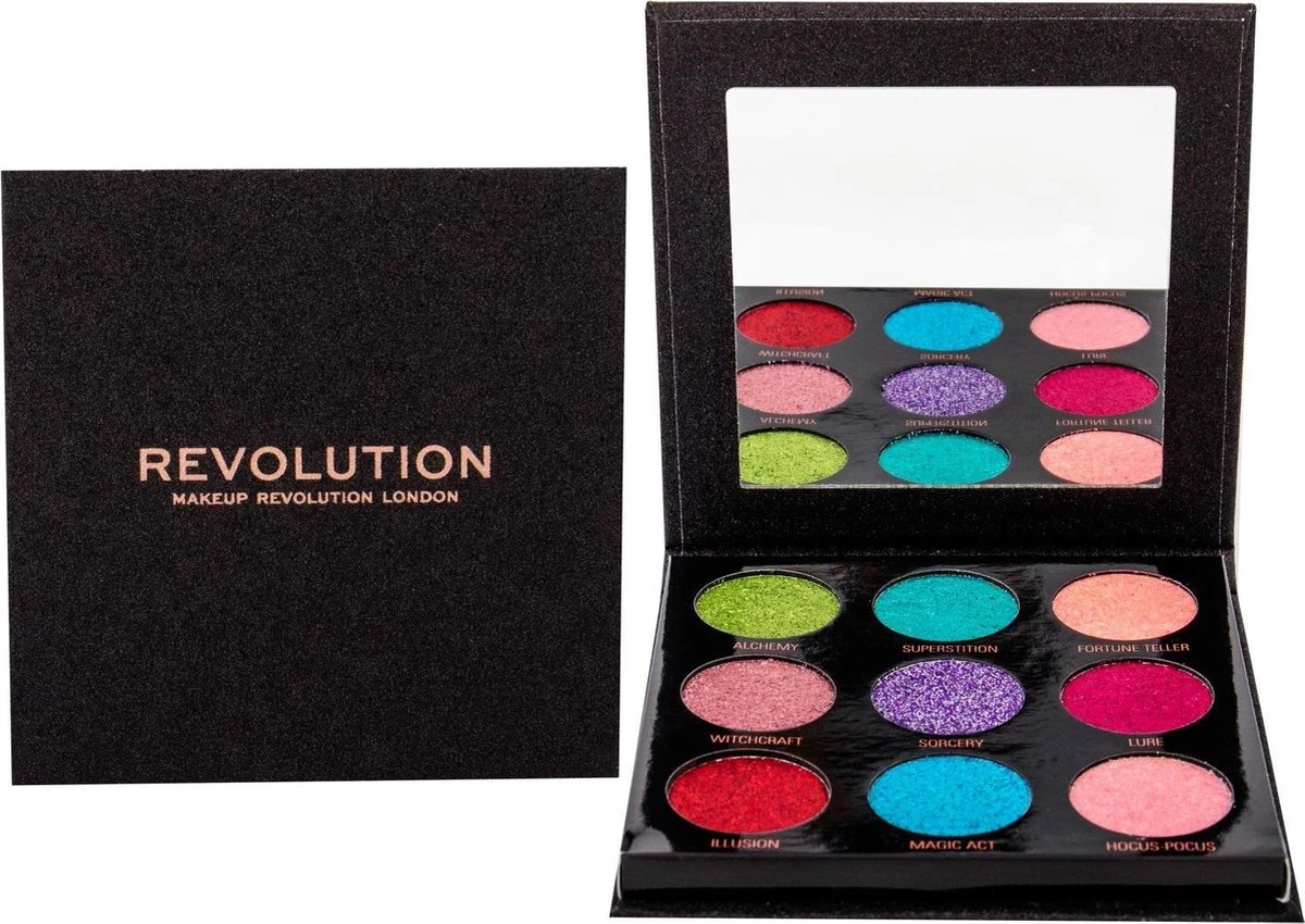 Makeup Revolution Pressed Glitter Oogschaduw Palette - Abracadabra 2 Makeup Revolution Pressed Glitter Oogschaduw Palette - Abracadabra - Afbeelding 2