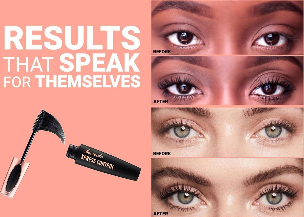 4D Fiber Waterproof Mascara - Zwart - Lange En Volle Wimpers 4 4D Fiber Waterproof Mascara - Zwart - Lange En Volle Wimpers - Afbeelding 4