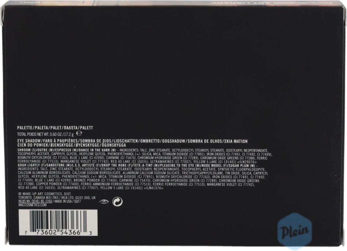 MAC Cosmetics Art Library Oogschaduw 17,2 Gr 1 MAC Cosmetics Art Library Oogschaduw 17,2 Gr