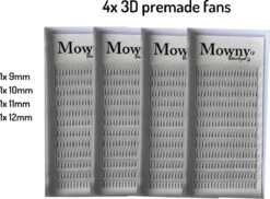 Mowny Beauty - Starterskit S - Starterspakket - Wimperextensions - Premade Fans - Lashes - Russian Volume -Oogmake Up Winkel 1200x882 5