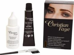 Christian Faye Wenkbrauw- En Wimperverfkit - Donkerbruin -Oogmake Up Winkel 1200x896