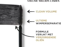 L’Oréal Paris - Volume Million Lashes - Zwart - Volume Mascara - 10.7 Ml 18 L’Oréal Paris - Volume Million Lashes - Zwart - Volume Mascara - 10.7 Ml -Oogmake Up Winkel 1200x931
