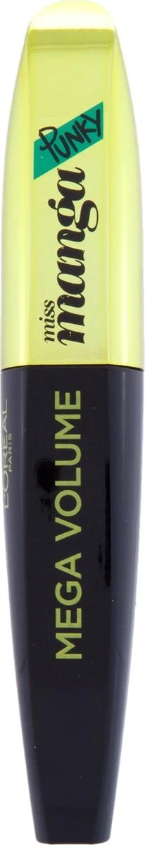 L'Oréal Mega Volume Miss Manga Punky Mascara - Green 4 L'Oréal Mega Volume Miss Manga Punky Mascara - Green - Afbeelding 4