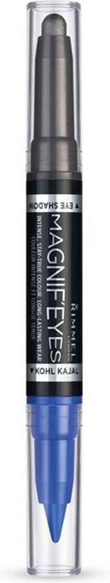 Rimmel London MagnifEyes Xxtreme Double Ended - Blauw - Oogschaduw En Eyeliner 4 Rimmel London MagnifEyes Xxtreme Double Ended - Blauw - Oogschaduw En Eyeliner - Afbeelding 4