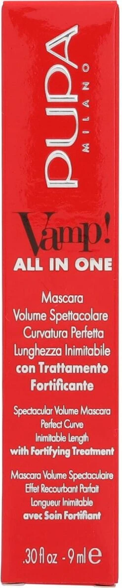 Pupa Milano Vamp! All In One Mascara - 101 Extra Black -Oogmake Up Winkel 249x1200