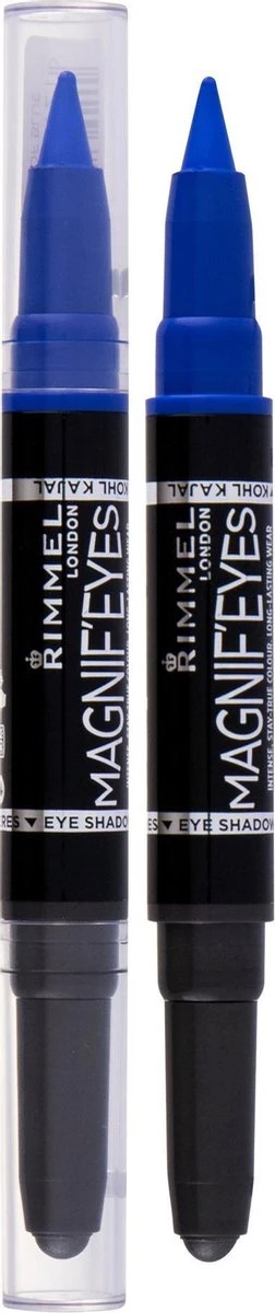 Rimmel London MagnifEyes Xxtreme Double Ended - Blauw - Oogschaduw En Eyeliner 2 Rimmel London MagnifEyes Xxtreme Double Ended - Blauw - Oogschaduw En Eyeliner - Afbeelding 2
