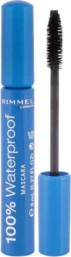 Rimmel London 100% Waterproof Mascara - 001 Black -Oogmake Up Winkel 332x1200