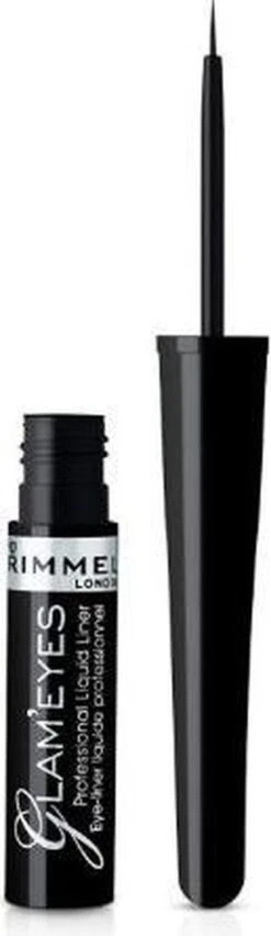 Rimmel London Glam'Eyes Professional Liquid Eyeliner - 001 Black Glamour -Oogmake Up Winkel 348x1200 2