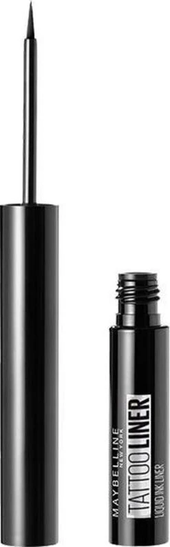 Maybelline New York Tattoo Studio Tattoo Liner - Liquid Ink - 710 Inked Black – Zwart - Ultra Langhoudende Liquid Eyeliner -Oogmake Up Winkel 374x1200 2