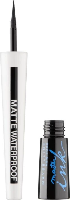 Maybelline Master Ink Matte Waterproof - Black - Eyeliner -Oogmake Up Winkel 421x1200 6
