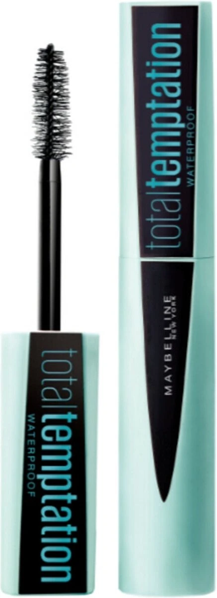 Maybelline Total Temptation Waterproof Mascara - 001 Zwart 1 Maybelline Total Temptation Waterproof Mascara - 001 Zwart