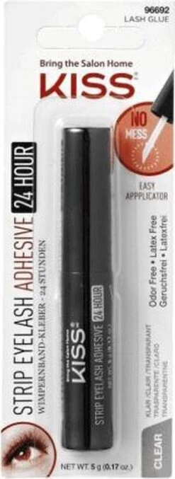 KISS - Strip Eyelash Adhesive 24 Hour Clear -Oogmake Up Winkel 438x1200 4