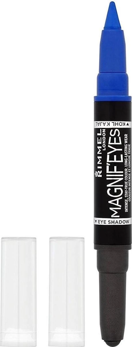 Rimmel London MagnifEyes Xxtreme Double Ended - Blauw - Oogschaduw En Eyeliner 3 Rimmel London MagnifEyes Xxtreme Double Ended - Blauw - Oogschaduw En Eyeliner - Afbeelding 3