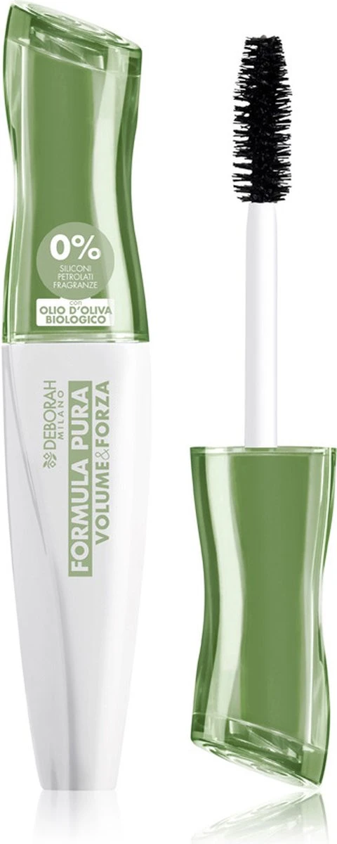 Deborah Milano Formula Pura Volume & Forza Mascara - Volume Mascara Voor De Gevoelige Ogen - 96% Natuurlijke Ingrediënten - Beschermend En Voedend - Zwart - 12 Ml 1 Deborah Milano Formula Pura Volume & Forza Mascara - Volume Mascara Voor De Gevoelige Ogen - 96% Natuurlijke Ingrediënten - Beschermend En Voedend - Zwart - 12 Ml