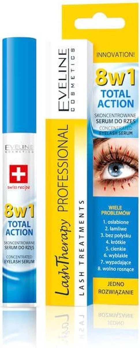Eveline Cosmetics Lash Therapy Wimperserum 8in1 10ml. 1 Eveline Cosmetics Lash Therapy Wimperserum 8in1 10ml.