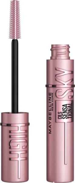 3x Maybelline Lash Sensational Sky High Mascara Very Black - Zwart