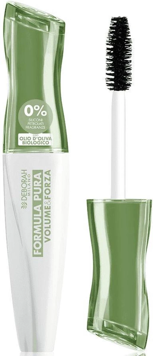 Deborah Milano Formula Pura Volume & Forza Mascara - Volume Mascara Voor De Gevoelige Ogen - 96% Natuurlijke Ingrediënten - Beschermend En Voedend - Zwart - 12 Ml 3 Deborah Milano Formula Pura Volume & Forza Mascara - Volume Mascara Voor De Gevoelige Ogen - 96% Natuurlijke Ingrediënten - Beschermend En Voedend - Zwart - 12 Ml - Afbeelding 3