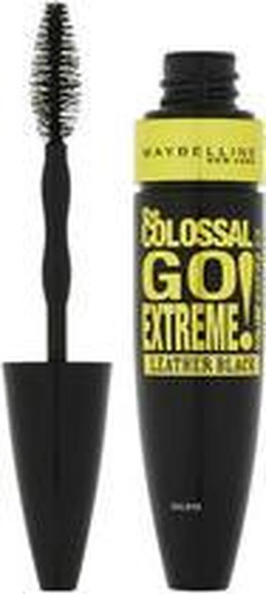 Maybelline Volum'Express Colossal Go Extreme! Leather Black Mascara - Zwart 8 Maybelline Volum'Express Colossal Go Extreme! Leather Black Mascara - Zwart - Afbeelding 8