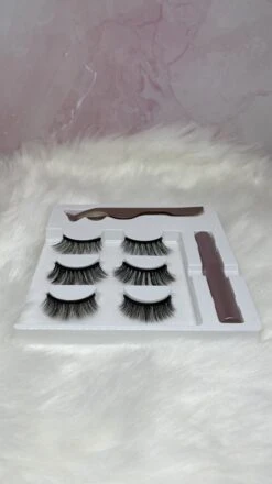Magnetische Eyeliner En Magnetiche Wimpers - 3 Paar Nepwimpers - 3D Fake Lashes - Inclusief Pincet-natural -Oogmake Up Winkel 674x1200 4