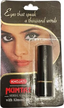 GoodUse Export Mumtaz Herbal Kajal Stick 1 Stuks - Zwarte Eyeliner - Kajal Oogpotlood Zwart - Make Up - Kohl Kajal - Gevoelige Ogen - Amandelolie - Natuurlijk -Oogmake Up Winkel 717x1200