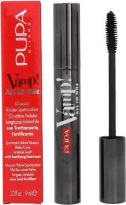 Pupa Milano Vamp! All In One Mascara - 101 Extra Black -Oogmake Up Winkel 742x1200
