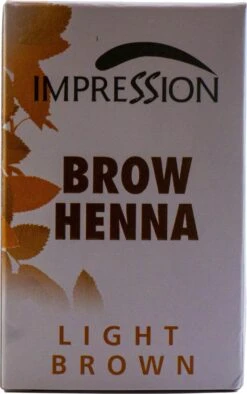 Impression Henna Wenkbrauwverf | Lichtbruin | Light Brown | Brun Clair | Brow Henna | Goed Voor Meer Dan 20 Behandelingen -Oogmake Up Winkel 753x1200