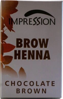Impression Henna Wenkbrauwverf | Chocolade Bruin | Chocolate Brown | Chocolat Brun | Brow Henna | Goed Voor Meer Dan 20 Behandelingen -Oogmake Up Winkel 763x1200
