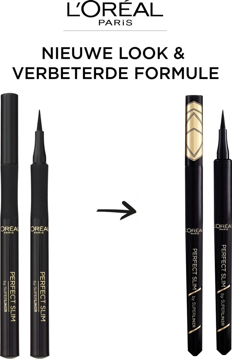 L’Oréal Paris Superliner Perfect Slim - Intense Black - Zwarte Pen Eyeliner - 4.7 Ml 9 L’Oréal Paris Superliner Perfect Slim - Intense Black - Zwarte Pen Eyeliner - 4.7 Ml - Afbeelding 9