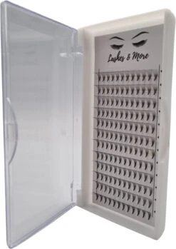 Lashes & More - Nepwimpers - 10D 13mm 0.05 D Krul - Pre-Made Volume Fans – Russian Volume – Pre-Made Fans- Wimperextensions – Wimper Extensions - Verkrijgbaar In Lengte 9mm Tot 15mm