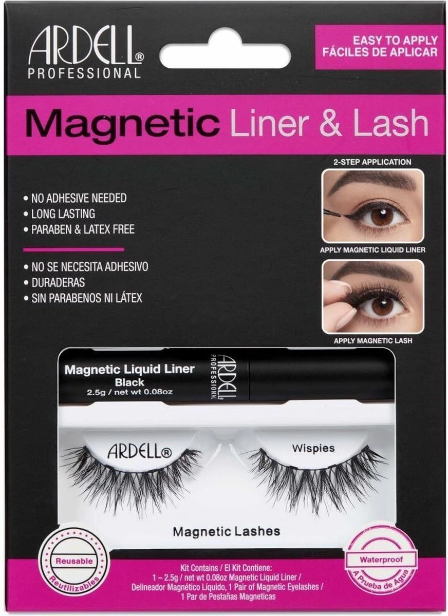 Ardell Magnetic Liquid Eyeliner & Lash - Wispies 1 Ardell Magnetic Liquid Eyeliner & Lash - Wispies
