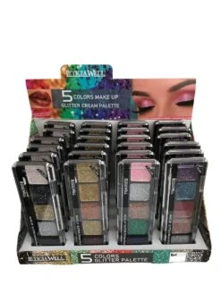 Leticia Well - Glitter Cream Make-up Palette Ogen En Lippen - 5 Tinten Roze/zilver/koper/groen/paars - Nummer 03 -Oogmake Up Winkel 900x1200 22