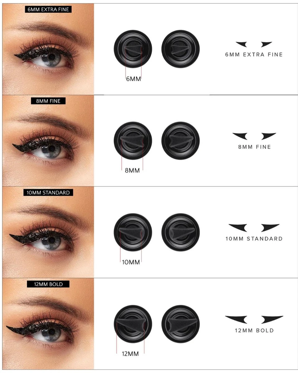 MARBL. Cosmetics - Easy Wing - Eyeliner Stempel - 6MM - 8 MARBL. Cosmetics - Easy Wing - Eyeliner Stempel - 6MM - - Afbeelding 8
