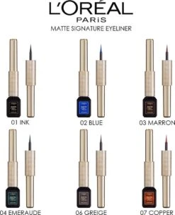 L’Oréal Paris Matte Signature Eyeliner Van Superliner – Matte Liquid Eyeliner – Waterproof - 04 Emeraude – Groen -Oogmake Up Winkel 976x1200 4